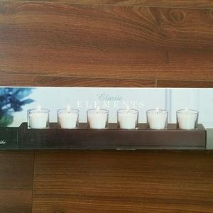 Classic Elements Wood Six Votive Holder
